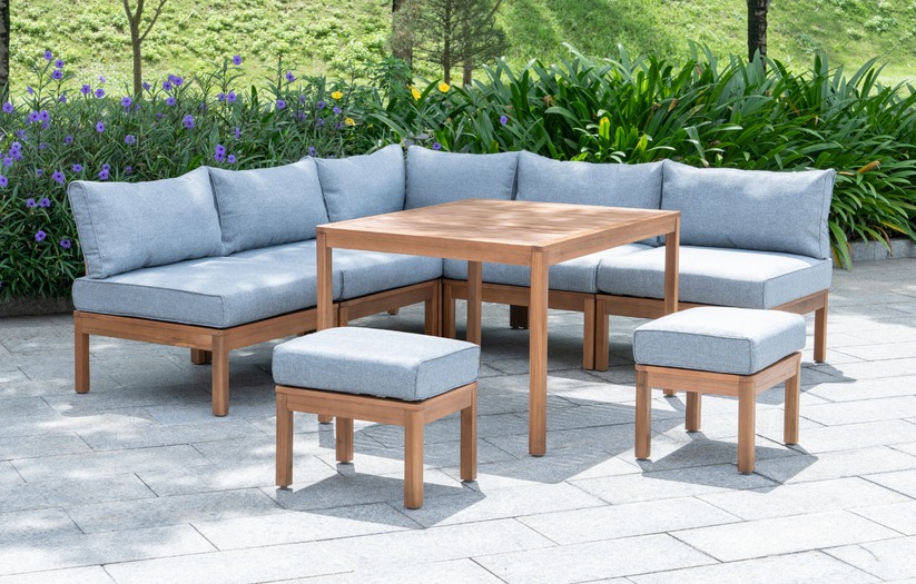 When the Garden Becomes the Dining Room: A Look at MINT Outdoor’s Wooden Dining Sets