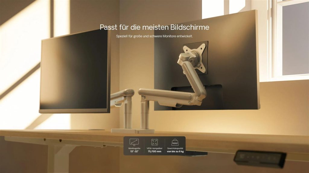 Optimieren Sie Ihren Arbeitsplatz mit der Monitorhalterung von Desktronic